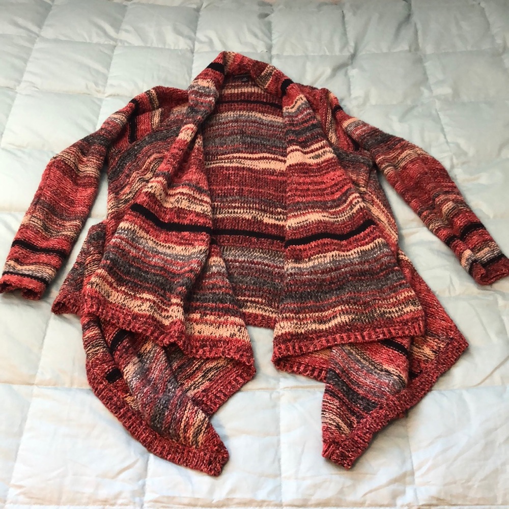 Orange Cozy Knit Cardigan - American Eagle